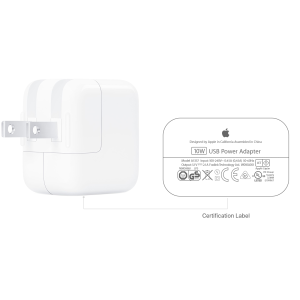 Apple 10W 2 Pin USB Power Adapter White