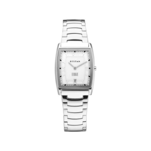 Titan Edge Stainless Steel Men's Watch - Silver (1684SM01)