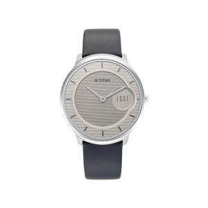 Titan Edge Baseline Analog Men's Leather Watch - Blue (1843SL01)