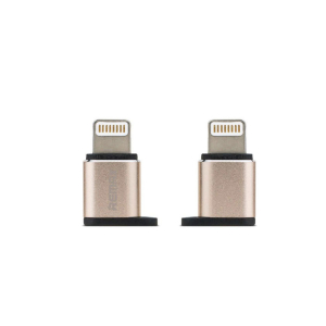 Remax OTG Micro USB To Lighting For iPhone - Gold (RA-USB2)