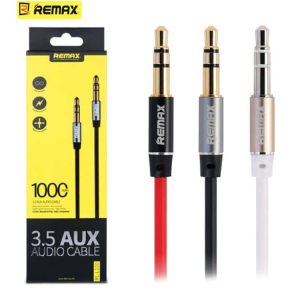 Remax 3.5 Aux Audio Cable - Black (RL-L200)