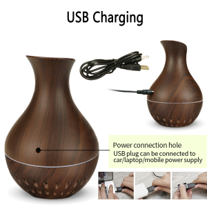 Ferozi Traders Mini Aroma Humidifier Dark Brown 100ml