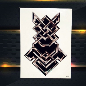 Ferozi Traders Black Celtic Totem Temporary Tattoo Sticker