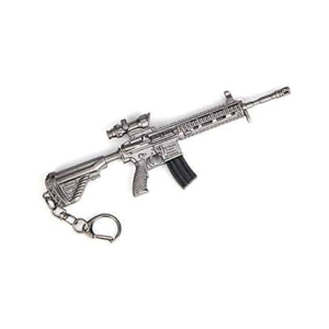 Afreeto PUBG M416 Metal Car Keychain For Boys