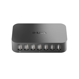 D-Link 7-Port USB 2.0 Hub - Black (DUB-H7)