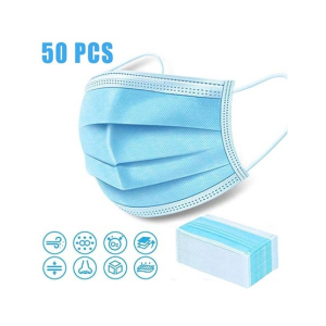Sasti Market 3 Layer Disposable Surgical Face Mask Pack of 50 