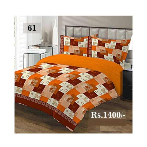 AAM Printed Double Bed Sheet With 2 Pillowcase (1533-61)