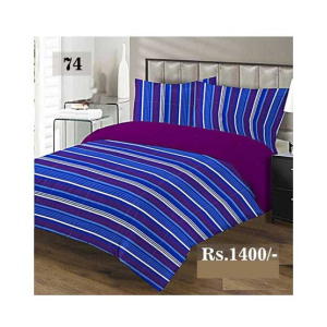 AAM Printed Double Bed Sheet With 2 Pillowcase (1533-74)