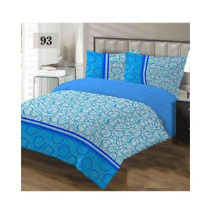 AAM Printed Double Bed Sheet With 2 Pillowcase (1533-93)