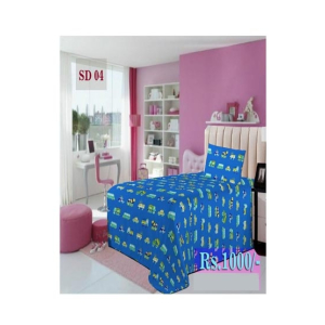 AAM Printed Single Bed Sheet With 1 Pillowcase (SD-04)