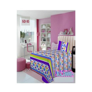AAM Printed Single Bed Sheet With 1 Pillowcase (SD-05)