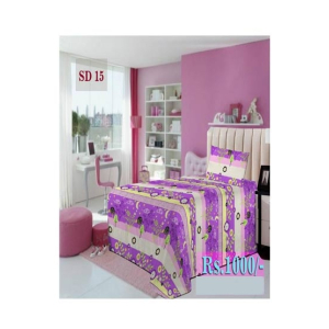 AAM Printed Single Bed Sheet With 1 Pillowcase (SD-15)