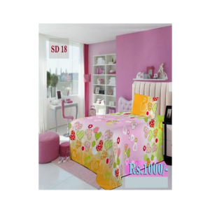 AAM Printed Single Bed Sheet With 1 Pillowcase (SD-18)