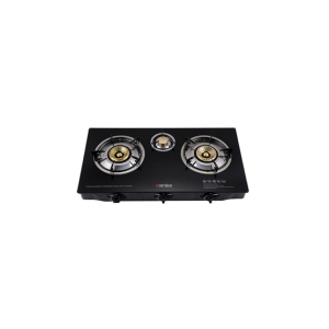 Aardee 3-Burner Gas Stove Black (ARGS-3GB-FFD) 