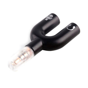 AB Store 3.5mm Audio Stereo Splitter U Shape Black