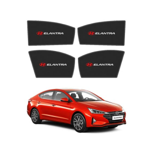Muzamil store Sun Shade Side Windows With Logo For Hyundai Elantra