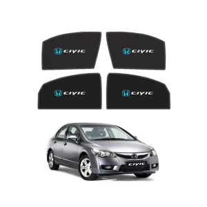 Muzamil Store Sun Side Windows Shades With Logo Honda Civic (2006 to 2012)