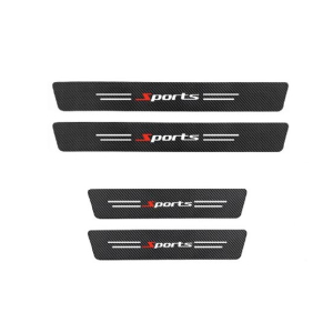 Muzamil Store Anti Fiber Car Door Carbon Stickers - 4Pcs