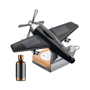 Muzamil Store Solar Aeroplane Air Freshener For Car