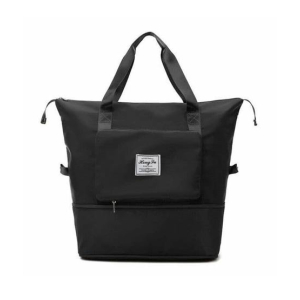 Muzamil Store Folding Travel Bag Black