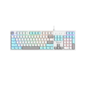 A4Tech Bloody Mechanical Switch RGB Gaming Keyboard (S520N)-Ice White