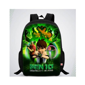 Traverse Ben10 Digital Printed Kids Bag - Black (T291S)