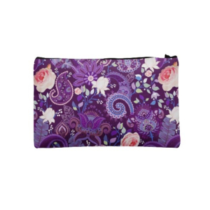 Traverse Floral Design Digitally Printed Pencil Pouch For Girls (T905)