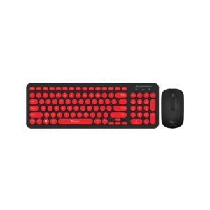 Alcatroz Jellybean A2000 Wireless Keyboard and Mouse Combo Black/Red