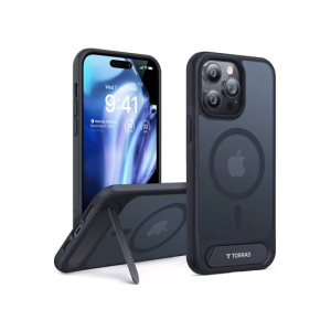 Torras UPRO PStand Magnetic Case With Stand For iPhone 14 Pro - Black (AMT-6262)