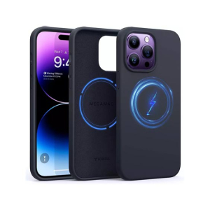 Torras Magnetic Silicone Shockproof Case For iPhone 14 Pro Black (AMT-6273)