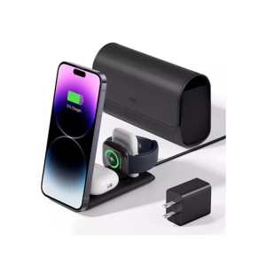 ESR 3 in 1 Foldable Wireless Charging Station Black (AMT-6326)