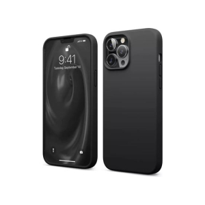 Elago Liquid Silicon Shockproof Case For iPhone 13 Pro Max Black (AMT-6356)