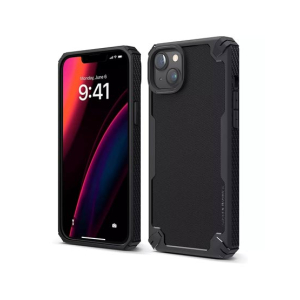 Elago Armor Carbon Fiber Texture Shockproof Case For iPhone 14 Plus Black (AMT-6368)