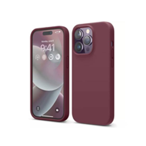 Torras Liquid Silicone Shockproof Case For iPhone 14 Pro Burgundy (AMT-6710)
