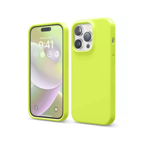 Torras Liquid Silicone Shockproof Case For iPhone 14 Pro Neon Yellow (AMT-6722)
