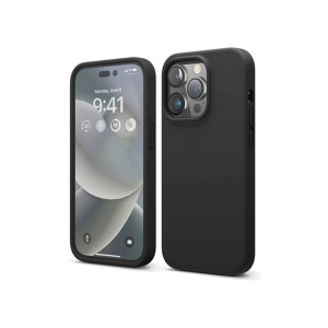 Elago Liquid Silicon Shockproof Case For iPhone 14 Pro Max Black (AMT-6731)