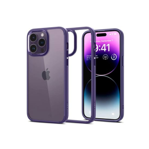 Spigen Ultra Hybrid Case For iPhone 14 Pro Max Deep Purple (ACS05574)