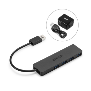 Anker 4-Port Ultra Slim USB 3.0 Hub With USB Charger