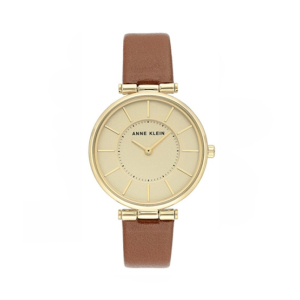 Anne Klein Leather Watch For Women Brown (AK/3696CHHY)