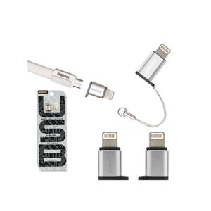Remax USB To Lighting Data Syncing Converter For iPhone - Silver