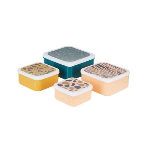 Premier Home Mimo Animal Print Lunch Boxes - Set Of 4 (1206359)
