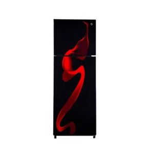 PEL InverterOn Flat Glass Door Freezer-on-top Refrigerator 12 Cu Ft (PRINVOGD-6460)-Red Blaze