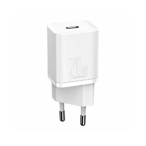 Baseus 20W Super Silicone USB-C Charger White (CCSUP-B02)