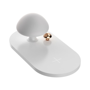 Baseus Mushroom Lamp Desktop Qi Wireless Charger White (WXMGD-02)
