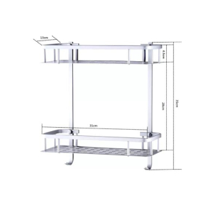 Easy Shop 2 Floor Home Metal Organizing Rack