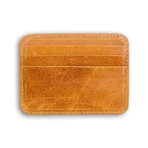 Bellissimo Leather Card Holder For Mens Light Brown