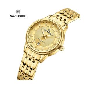 Naviforce Exclusive Date Edition Watch For Women Gold (NF-8040L-5)