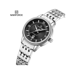Naviforce Exclusive Date Edition Watch For Women Silver (NF-8040L-6)