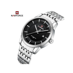 Naviforce Eclipse Edition Watch For Men Silver (NF-9228-G-4)