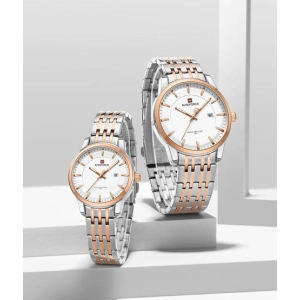 Naviforce Couple Connect Edition Watch For Couple Two Tone (NF-9228-c-2)